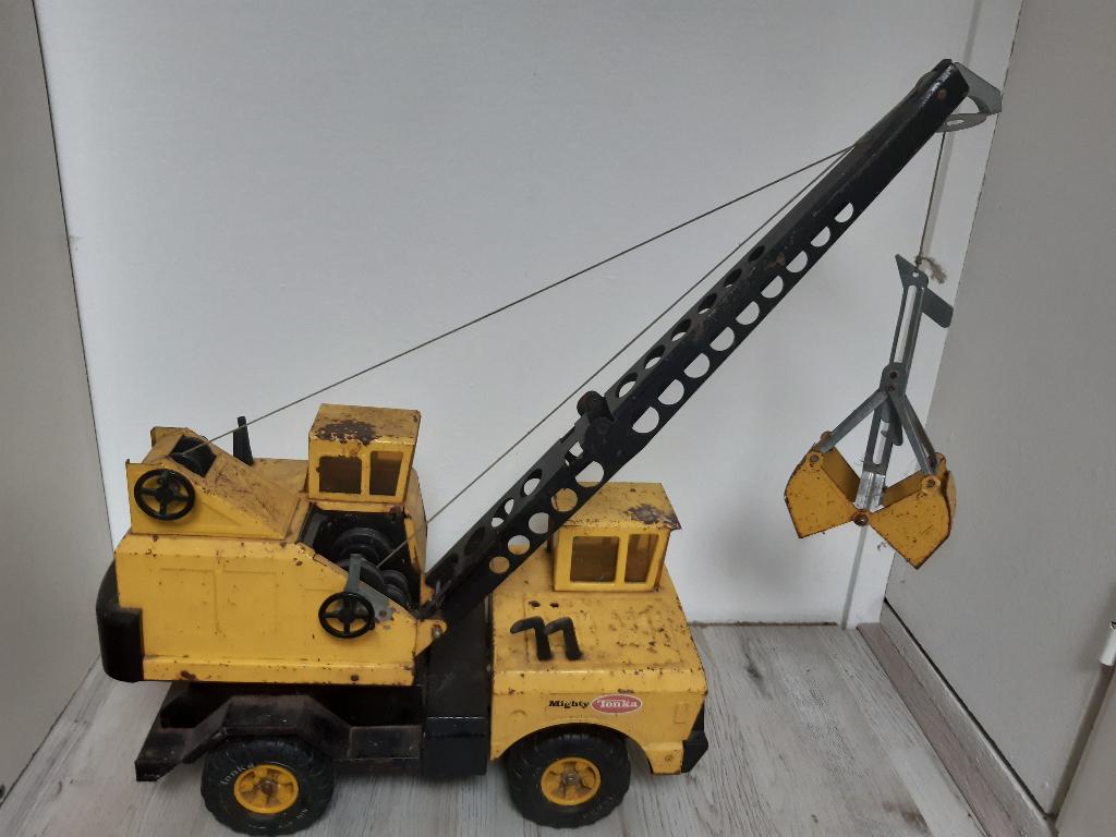 tonka Mighty kraan, Kinderen en Baby's, Speelgoed | Speelgoedvoertuigen, Ophalen, Gebruikt