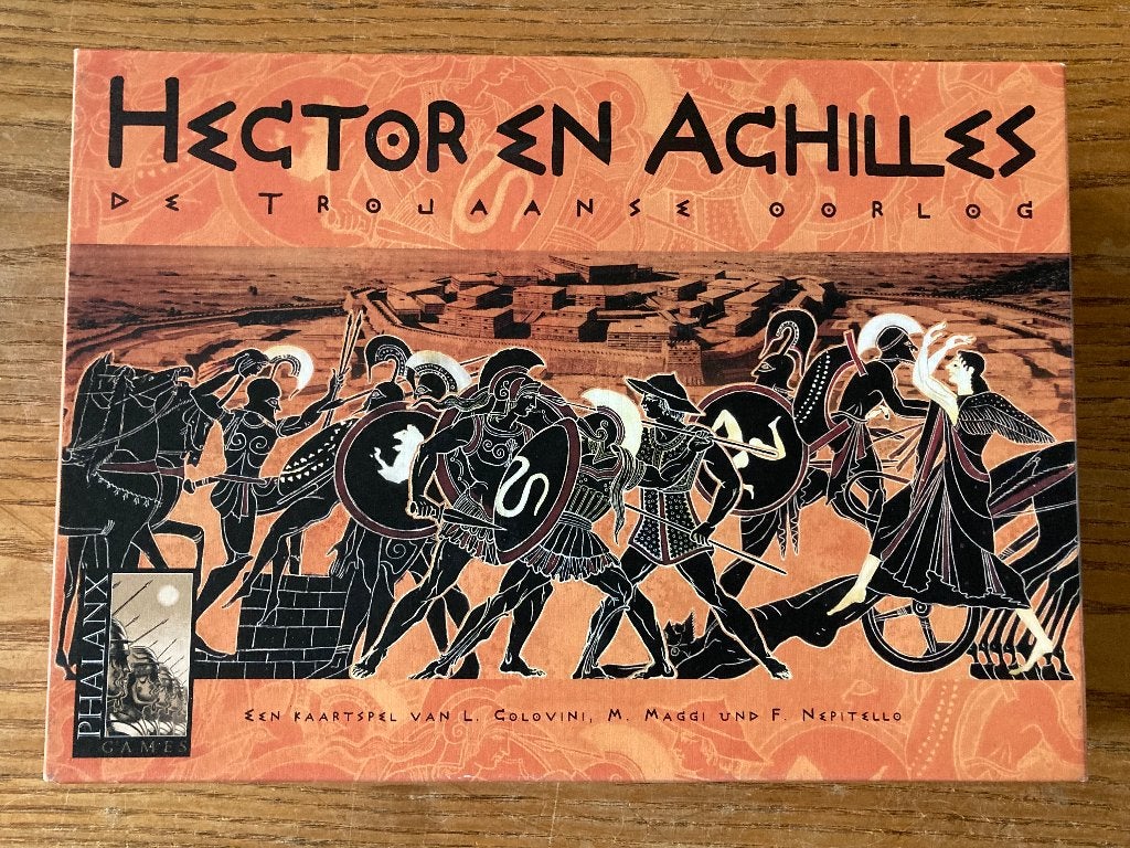 Phalanx Games - Hector en Achilles ( 2 spelers, 8+jr) zgan, Een of twee spelers, Ophalen of Verzenden, Zo goed als nieuw, Phalanx Games