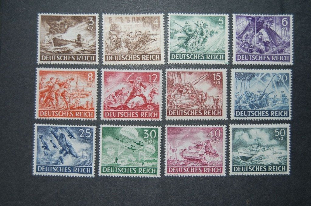 Duitse postzegels 1943 - Wehrmacht Heldengedenktag, Ophalen of Verzenden, Duitse Keizerrijk, Postfris