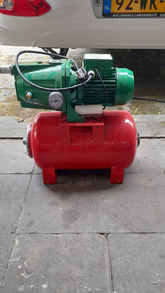 Zelf aan zuigende hydrofoor pomp, Ophalen, Gebruikt