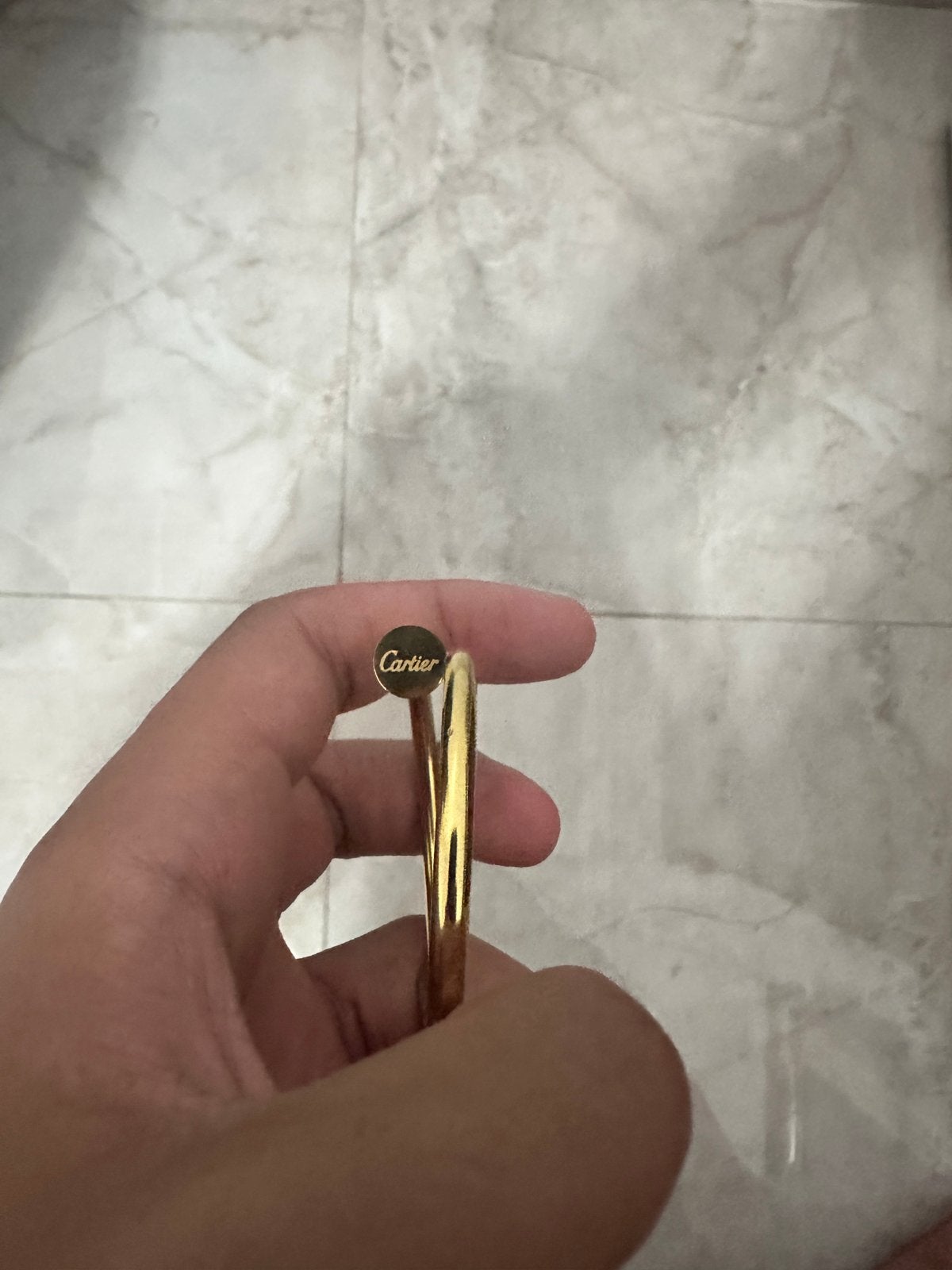 Cartier armband goud - geen doos, Ophalen, Zo goed als nieuw, 17 tot 18, Dame