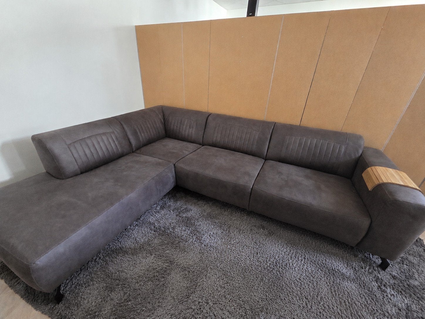 Leen Bakker Otis Hoekbank - 77x267x210 cm, Huis en Inrichting, Banken | Bankstellen, Ophalen, 250 tot 300 cm, Gebruikt, Hoekbank