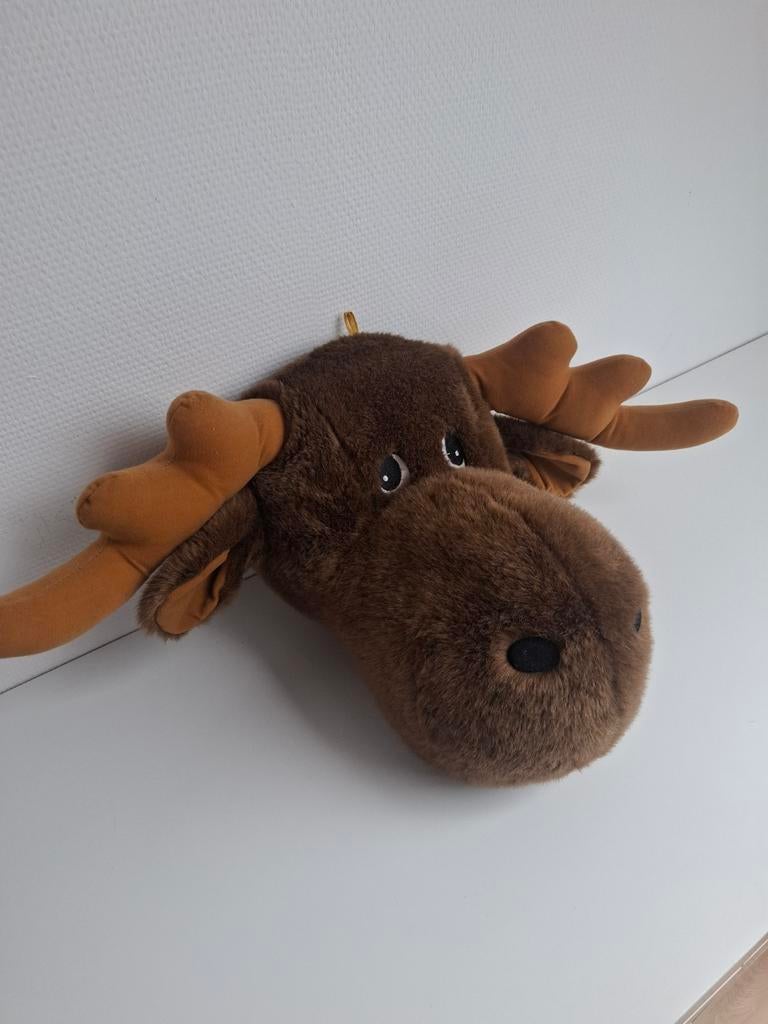 Leuke bruine eland knuffel - Zacht en decoratief, Ophalen, Gebruikt, Overige typen, Middelgroot (20 tot 80 cm)