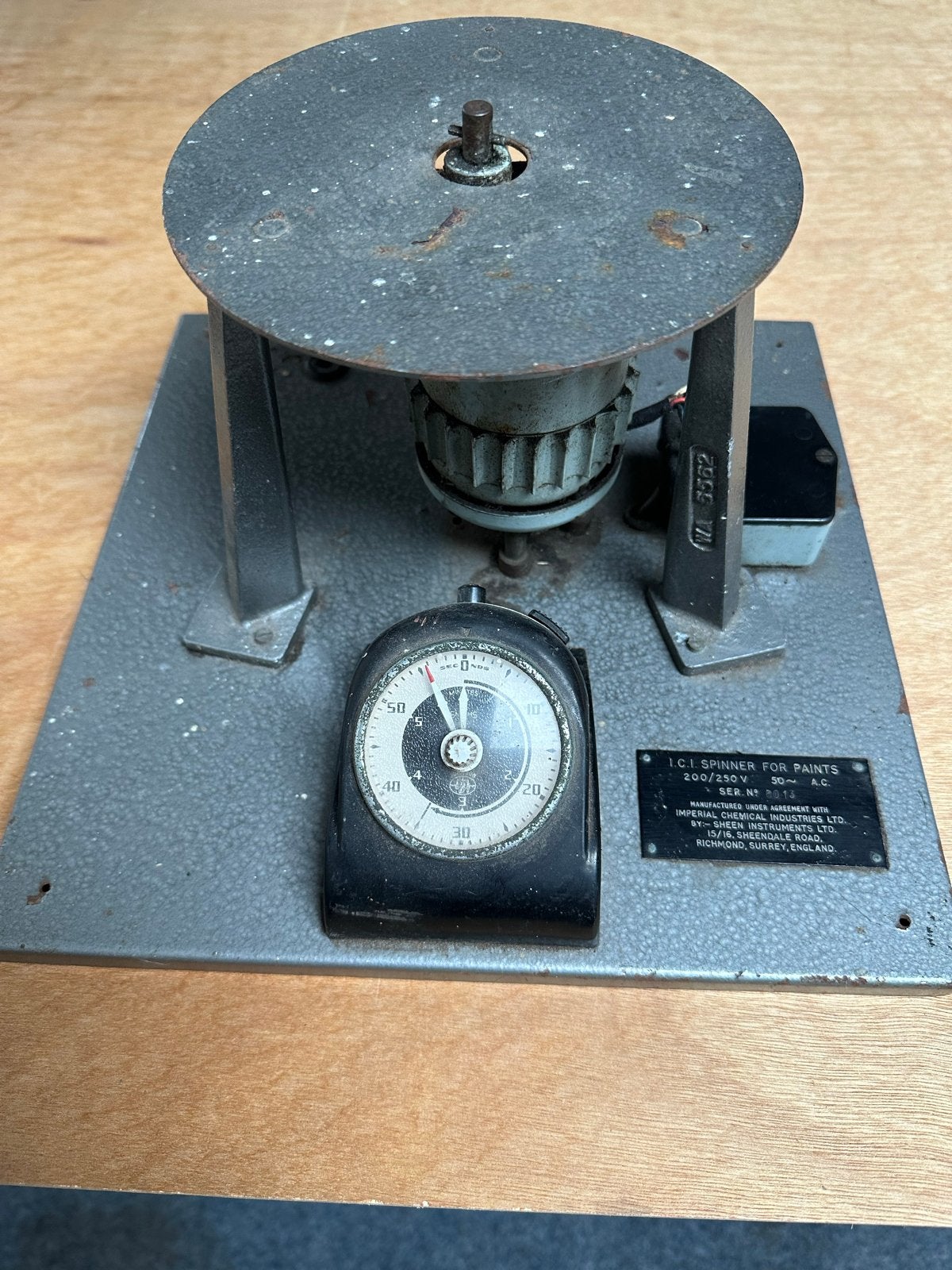 I.C.I. Spinner voor verf - Vintage laboratoriumapparaat, Ophalen of Verzenden
