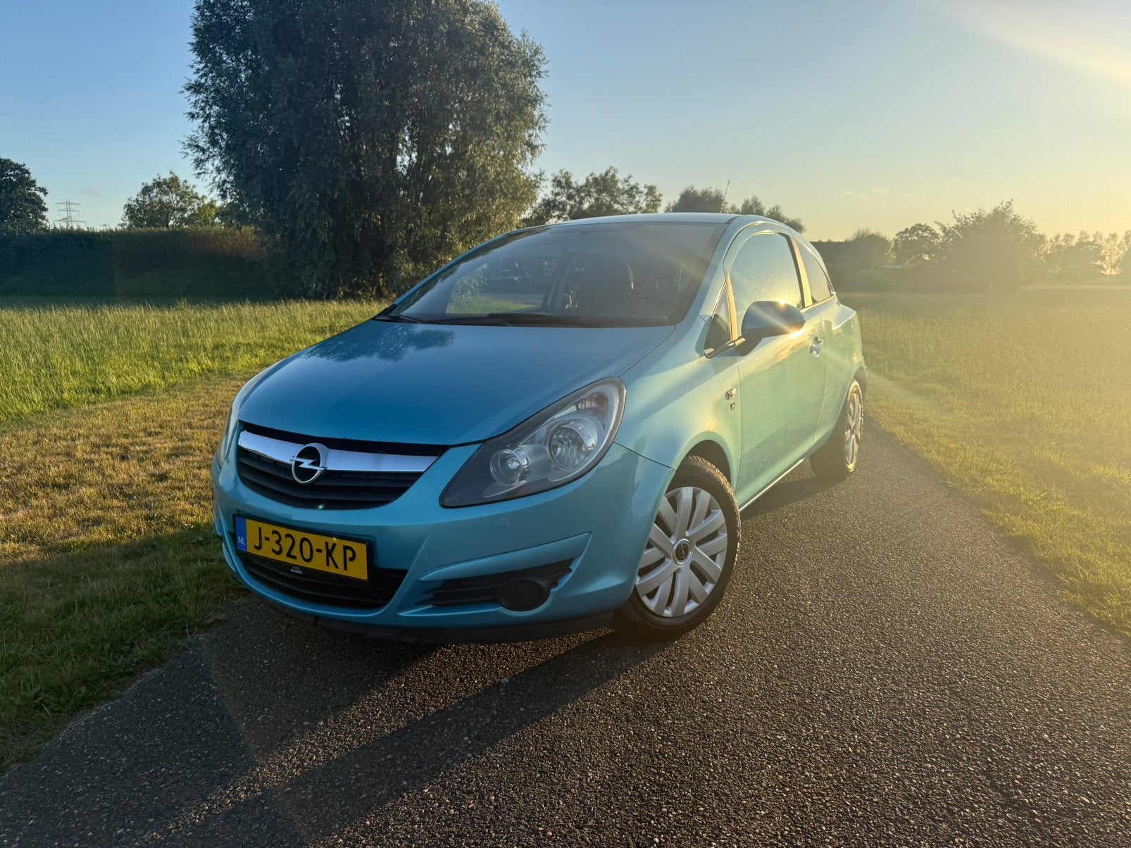 Opel Corsa 1.2 Ecoflex 51KW 3D 2010 Blauw nw apk, Voorwielaandrijving, 450 kg, 40 €/maand, Blauw