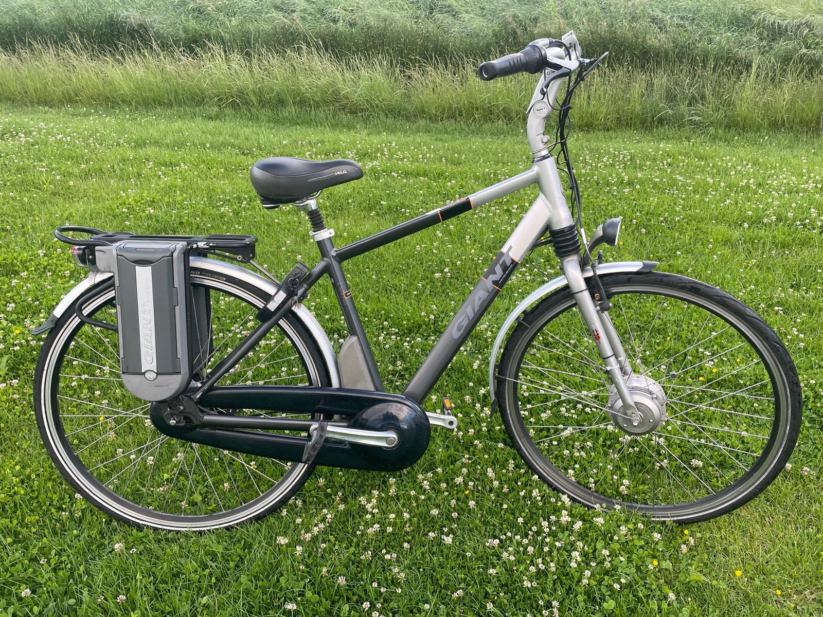 Giant elektrische fiets - (met twee accu’s), Fietsen en Brommers, Elektrische fietsen, 51 tot 55 cm, Ophalen, Gebruikt, Giant