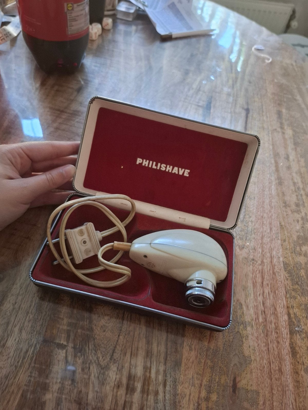 Vintage Philips Philishave "eitje" scheerapparaat, Ophalen of Verzenden, Gebruikt