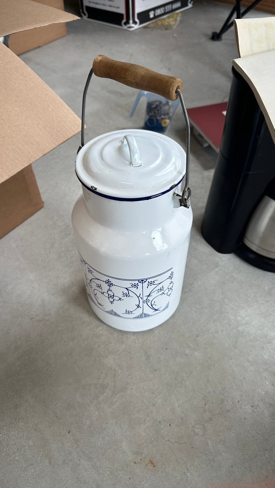 Grote kan/pot met deksel, Ophalen of Verzenden