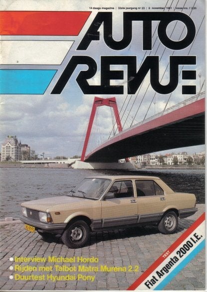 Autorevue 23 1981 : Talbot Matra Murena - Fiat Argenta 2000, Ophalen of Verzenden, Gelezen, Algemeen