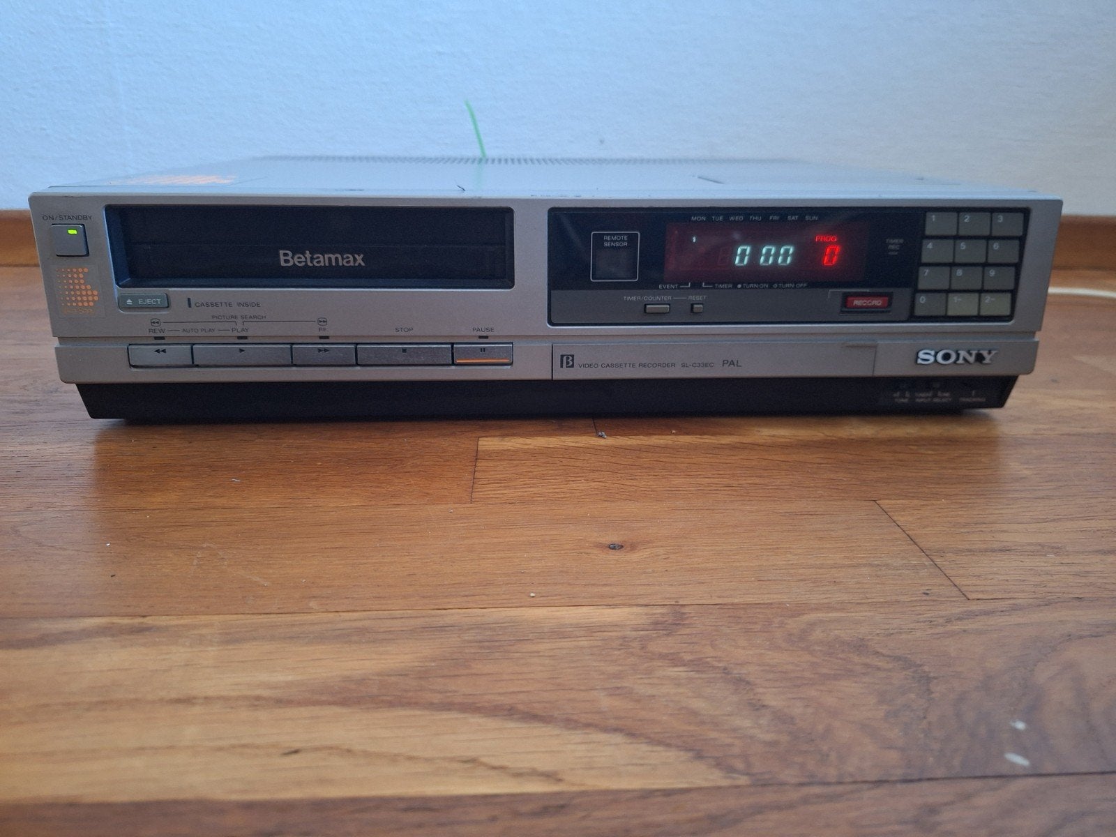 Sony Betamax SL-C33EC Videorecorder, Ophalen of Verzenden, Gebruikt, Betamax-speler of -recorder
