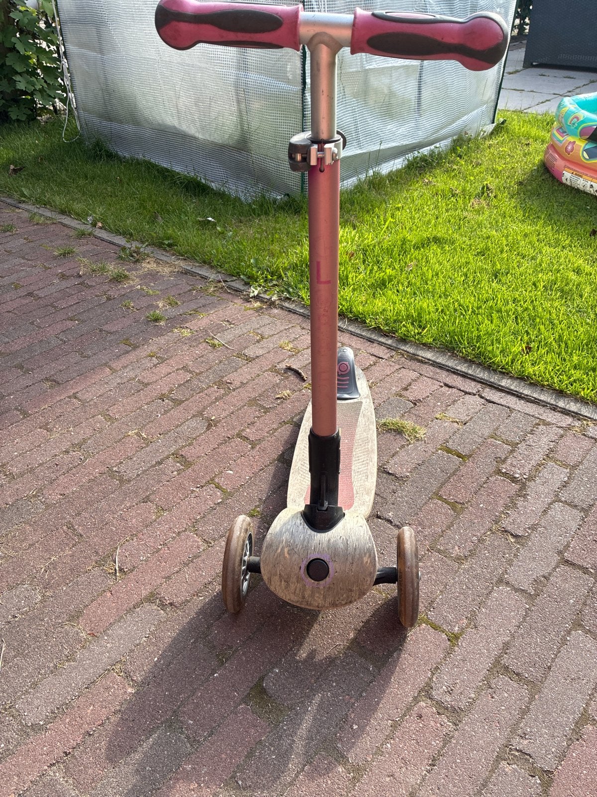 Globber step met lichtjes en verstelbaar stuur, Ophalen of Verzenden, Gebruikt, Gewone step