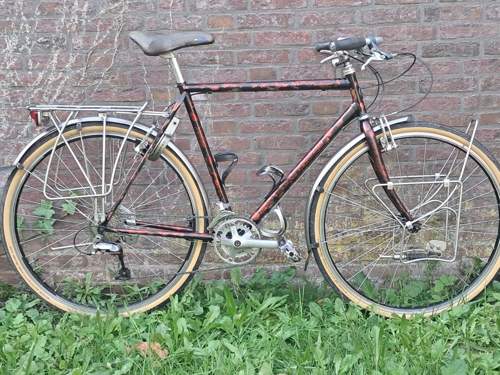 koga miyata randonneur retro tourfiets, Fietsen en Brommers, Ophalen, 28 inch, Gebruikt, Velgrem