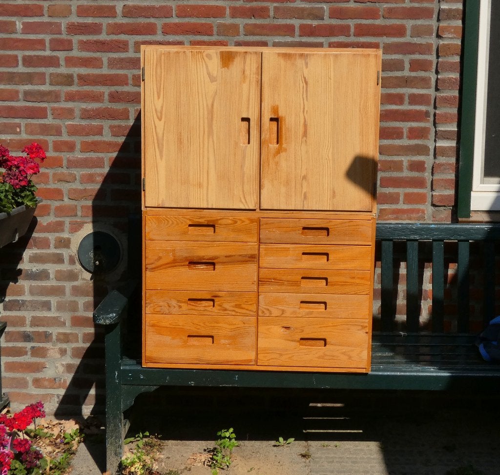 Ikea Ivar ladekastje + kastje met deuren (vintage) 50cm diep, Ophalen, Gebruikt, 5 laden of meer, Vintage