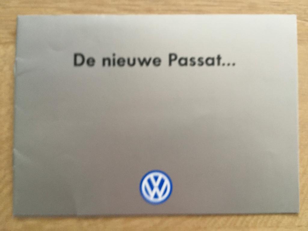 Autofolder/Brochure Volkswagen Passat 1997, Ophalen of Verzenden, Nieuw, Volkswagen