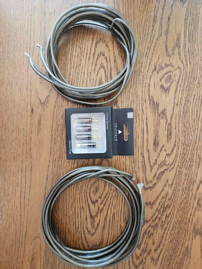 Triangle Opera luidspeaker cable 2 x 2.5m and banana plugs, Verzenden, Nieuw, Minder dan 2 meter