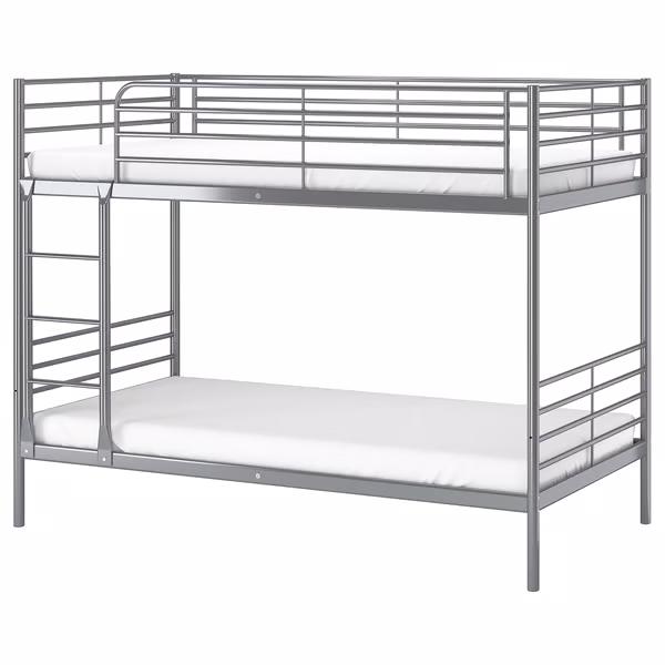 IKEA Svarta stapelbed, Ophalen, 90 cm, Tweepersoons, Zo goed als nieuw