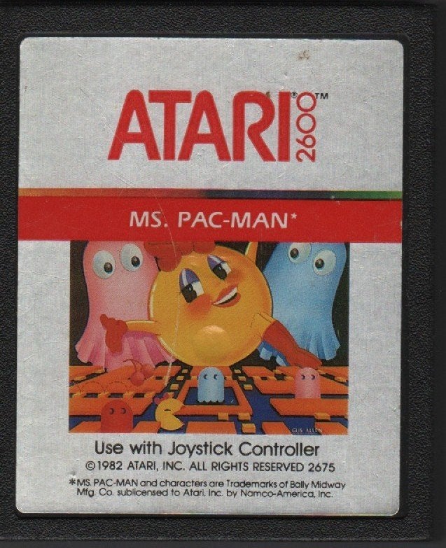 Atari 2600 Ms. Pac-Man - Klassieke Arcade Game, Spelcomputers en Games, Avontuur en Actie, Gebruikt, 1 speler, Eén computer