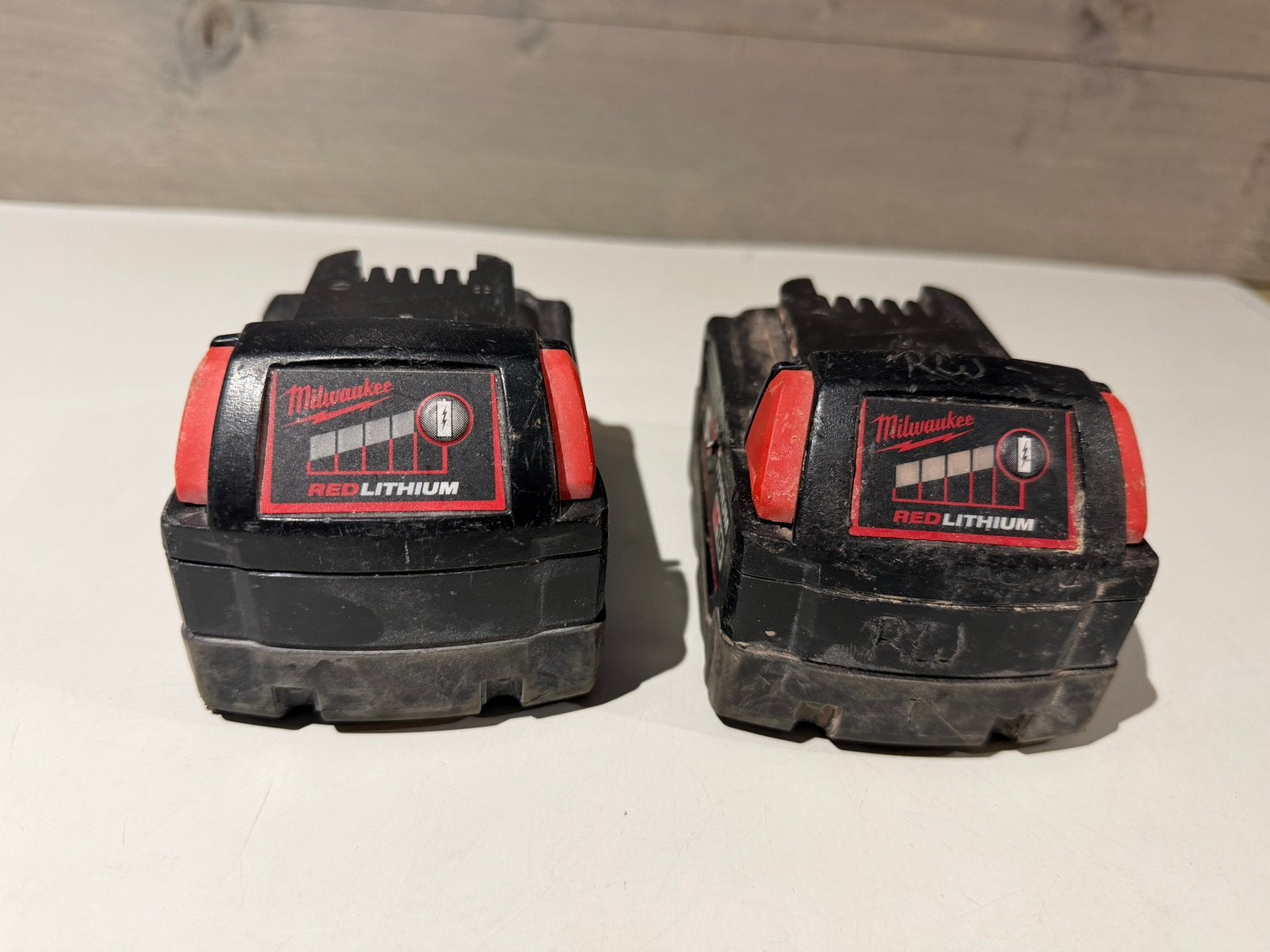 Milwaukee M18 B5 18V Li-Ion batt - 5.0Ah, Ophalen of Verzenden, Zo goed als nieuw, Nvt, Nvt