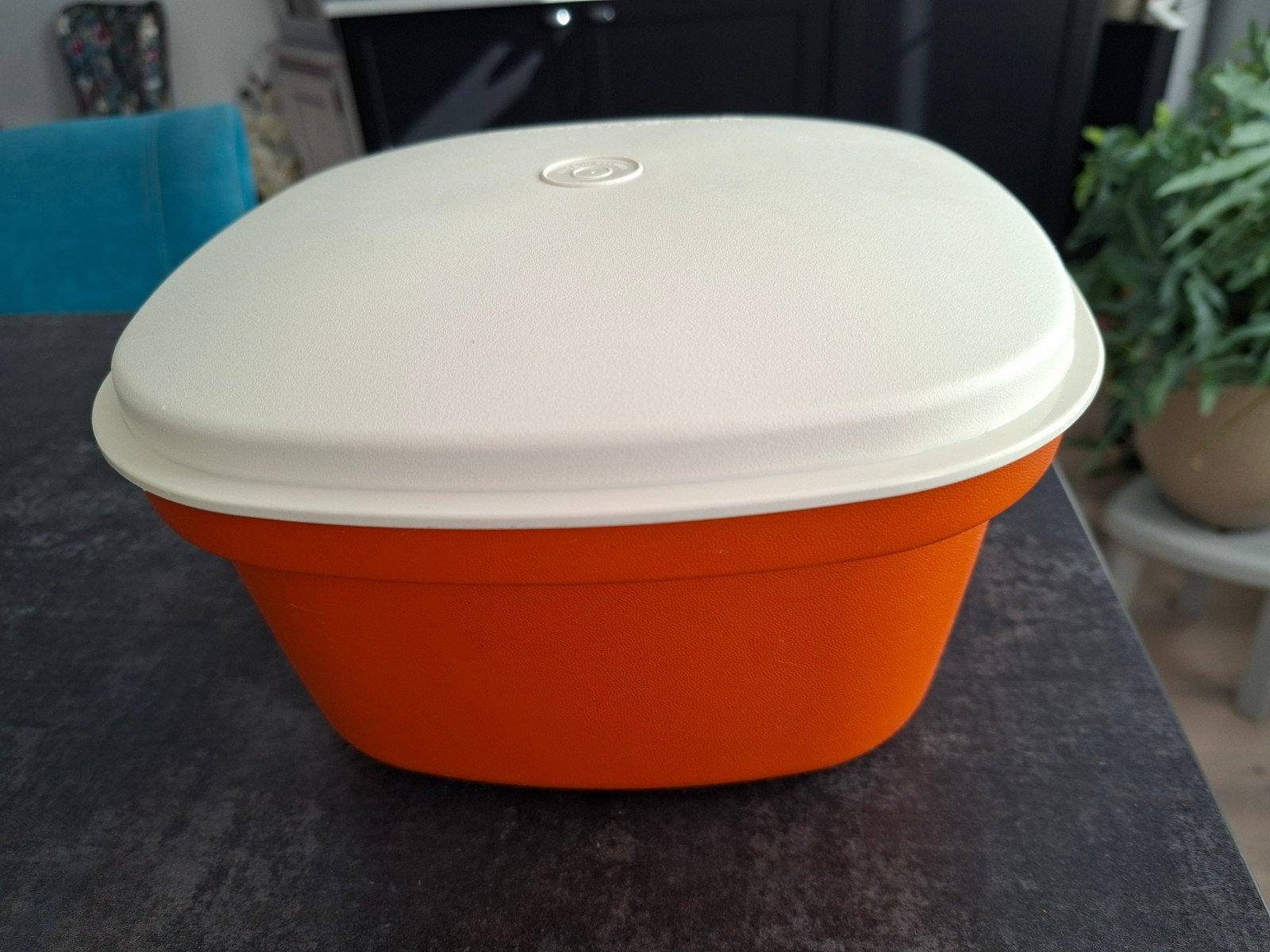 Tupperware serveerwonder rijststomer garen en koken vintage, Ophalen of Verzenden, Gebruikt, Oranje, Schaal