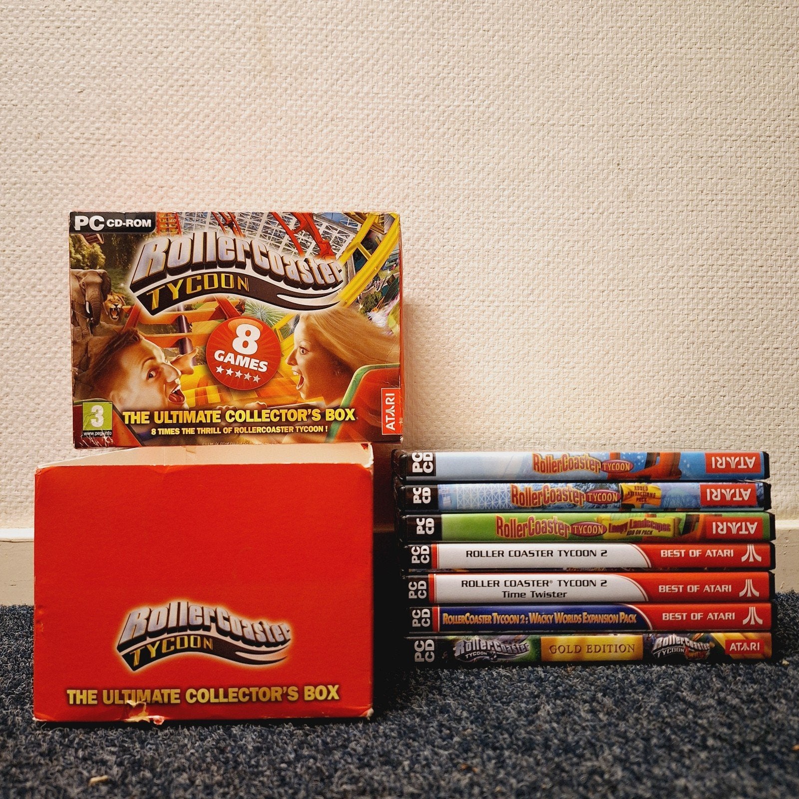 RollerCoaster Tycoon Ultimate Collector's Box 8x PC Game(s), Spelcomputers en Games, Games | Pc, ., 1 speler, Ophalen of Verzenden