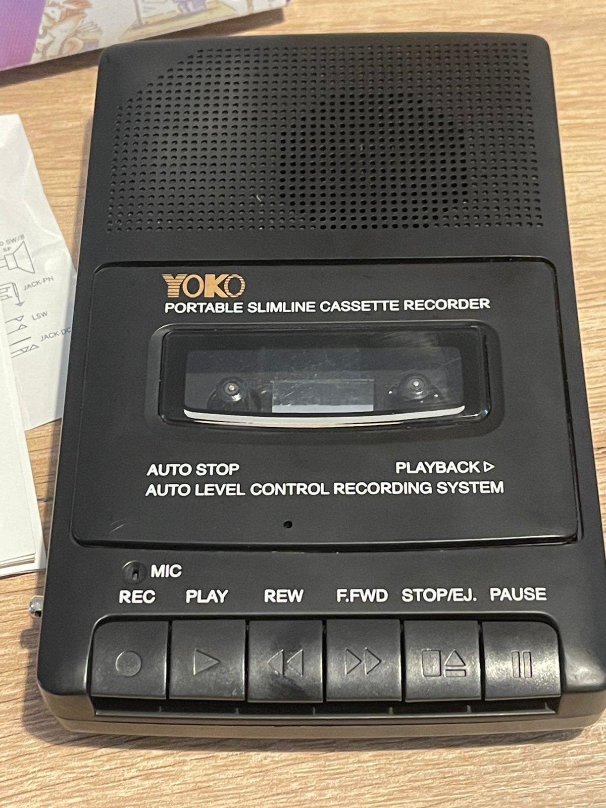 Yoko YLL-300 cassette band recorder speler, Ophalen of Verzenden, Enkel, Overige merken