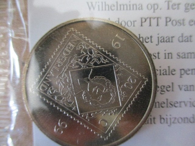ad000517 postpenning 90 jaar juliana, Ophalen, Koningin Juliana, Losse munt
