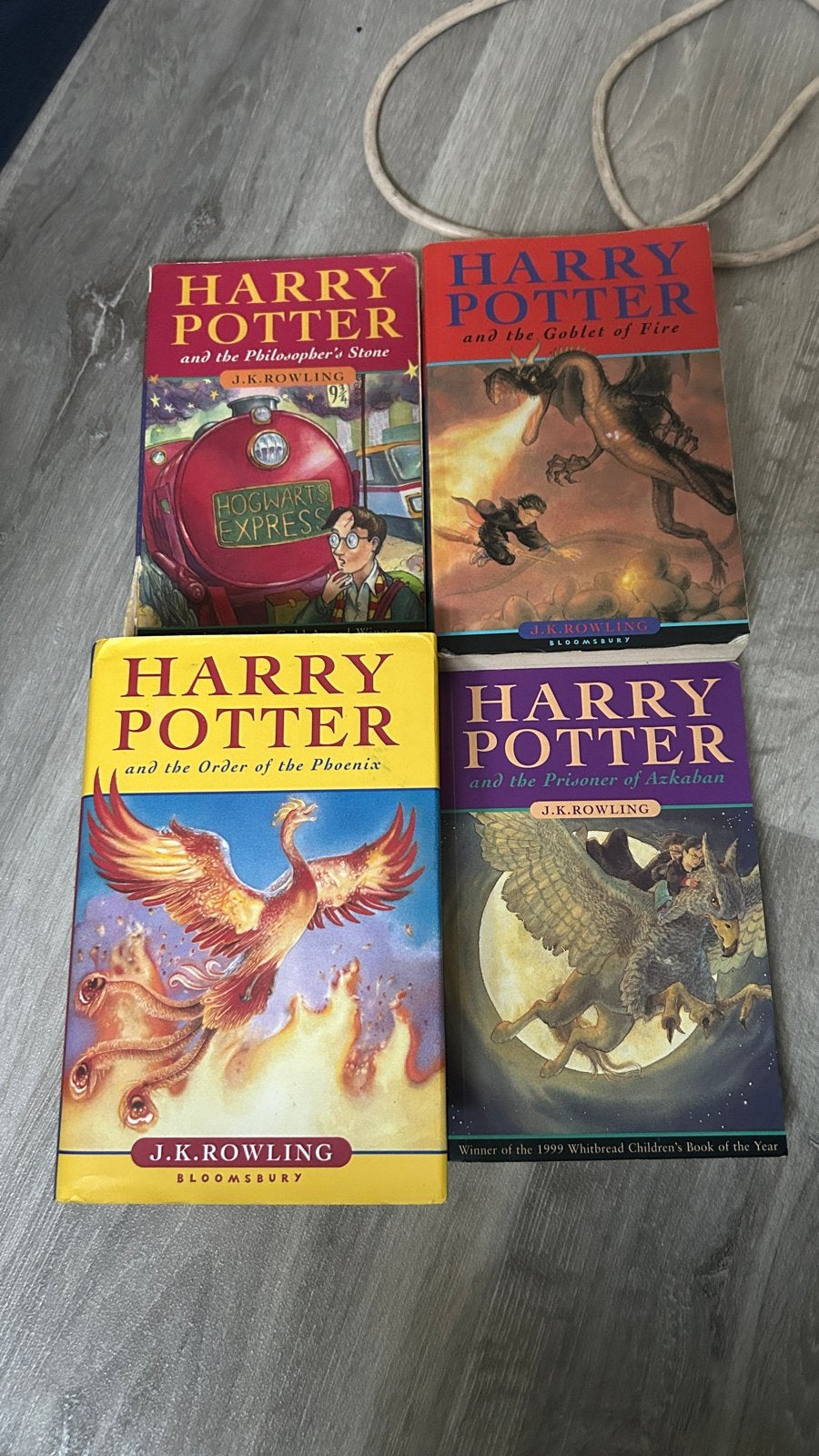 Harry Potter boeken - 4 delen books Rowling, Ophalen of Verzenden, Gelezen, Fictie