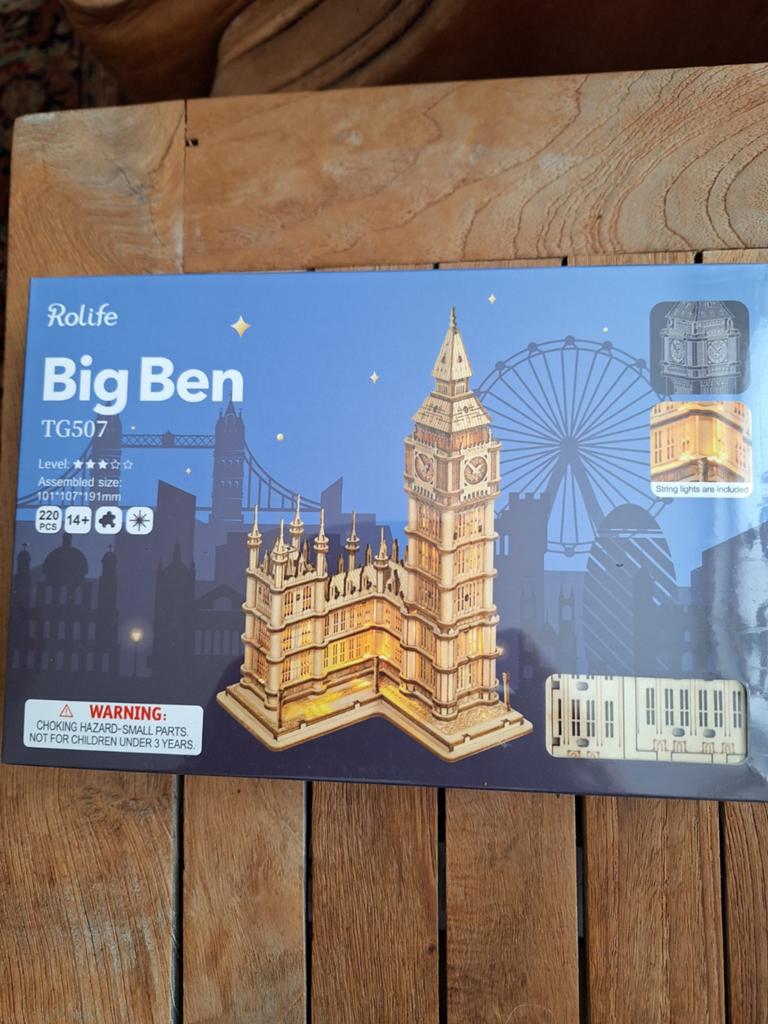 Rolife - robotime big ben, Ophalen of Verzenden, Nieuw