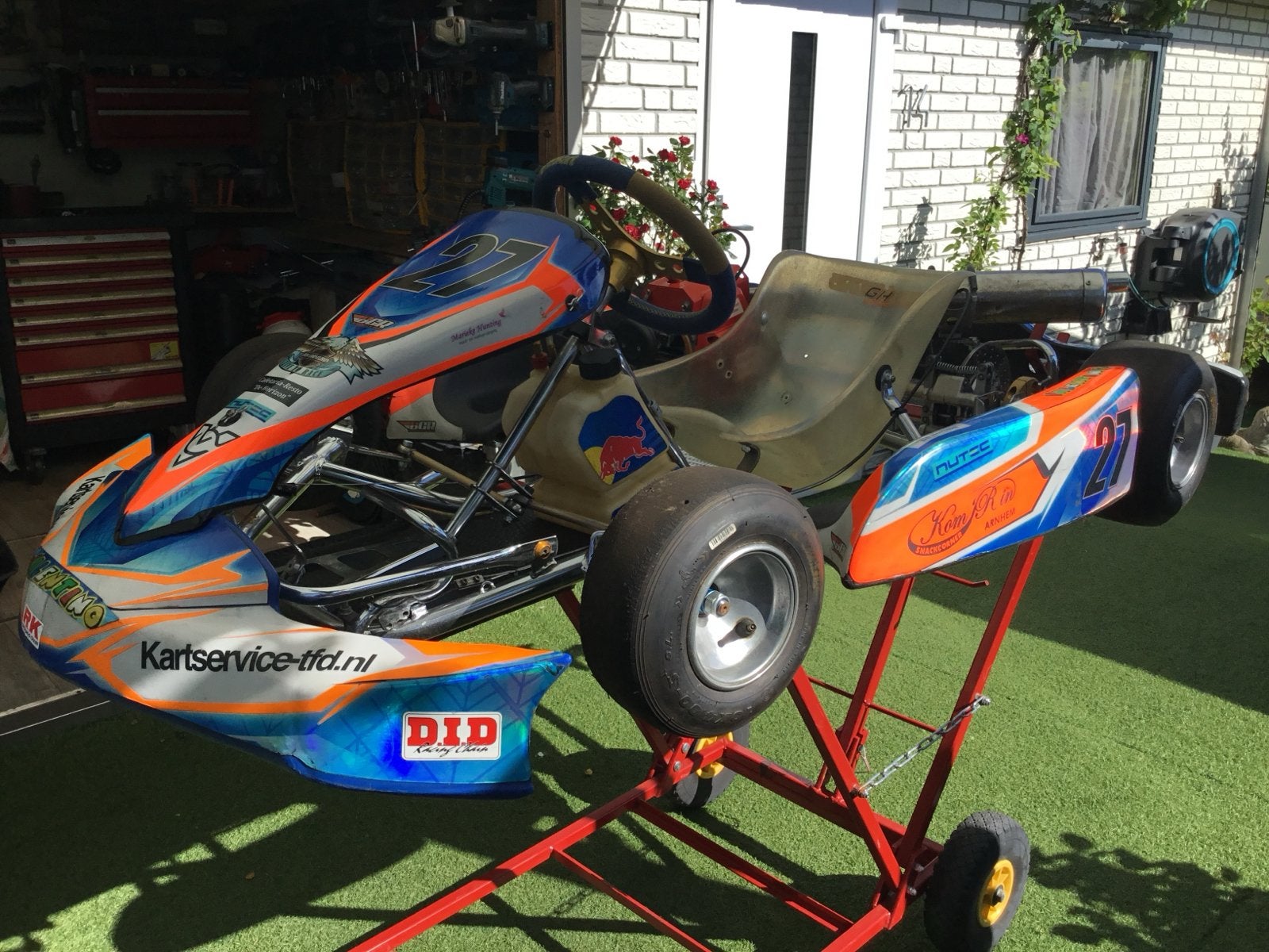 Kart met Comer K-60 motor van 4 tot 11 jaar, Sport en Fitness, Karting, Ophalen, Gebruikt, Kart