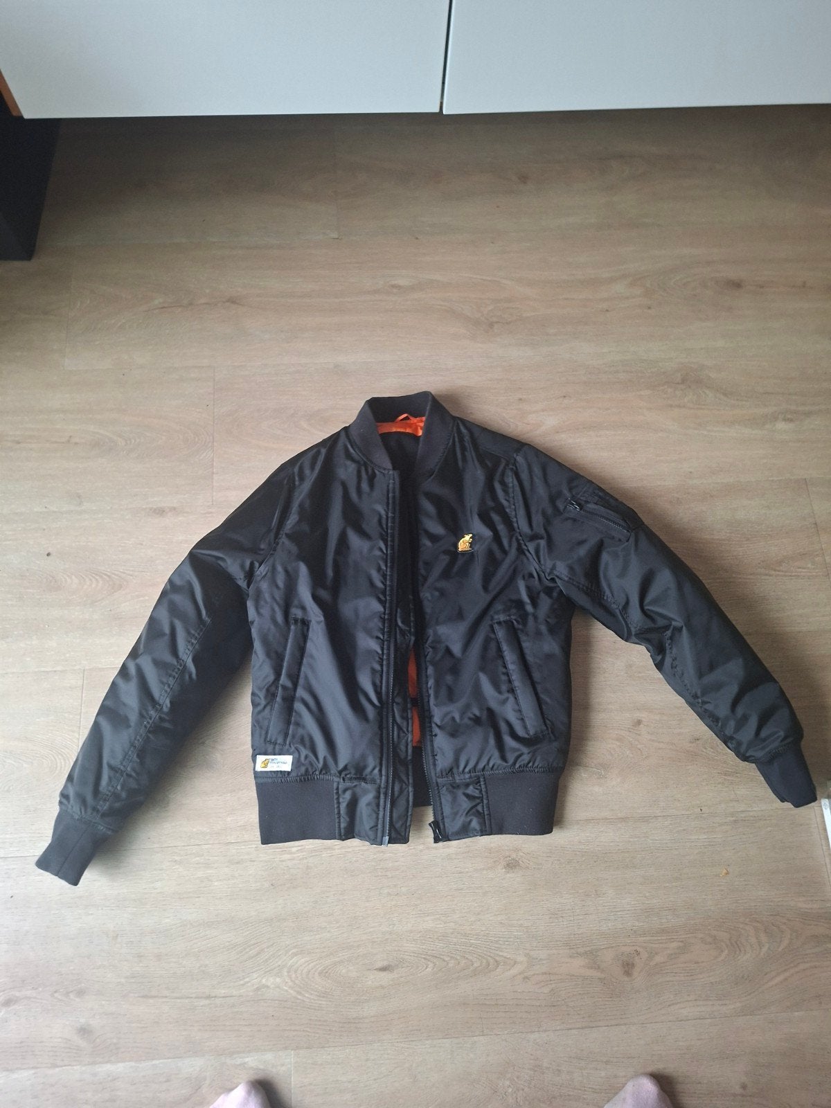 Zwarte bomberjack van RATH Streetwear, maat XS, Ophalen of Verzenden, Zo goed als nieuw, Zwart