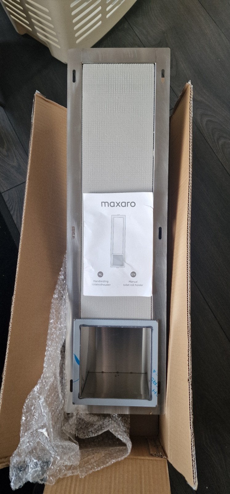 Maxaro toiletrolhouder Nieuw in Doos, Ophalen, Nieuw, Grijs, Handdoekenrek