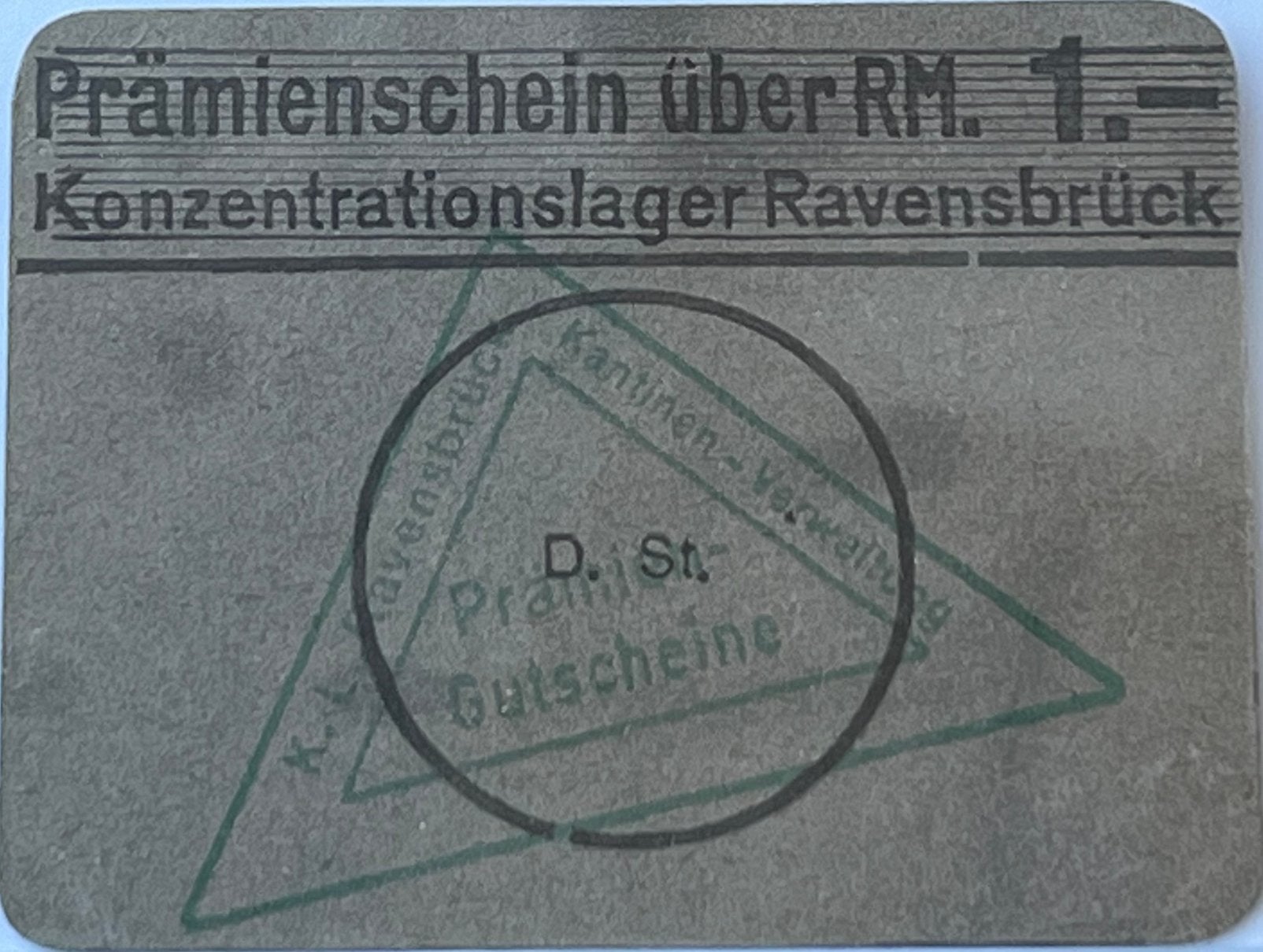 Concentratiekamp Ravensbruck uiterst zeldzame mark ZJ, Ophalen of Verzenden, Duitsland, Los biljet
