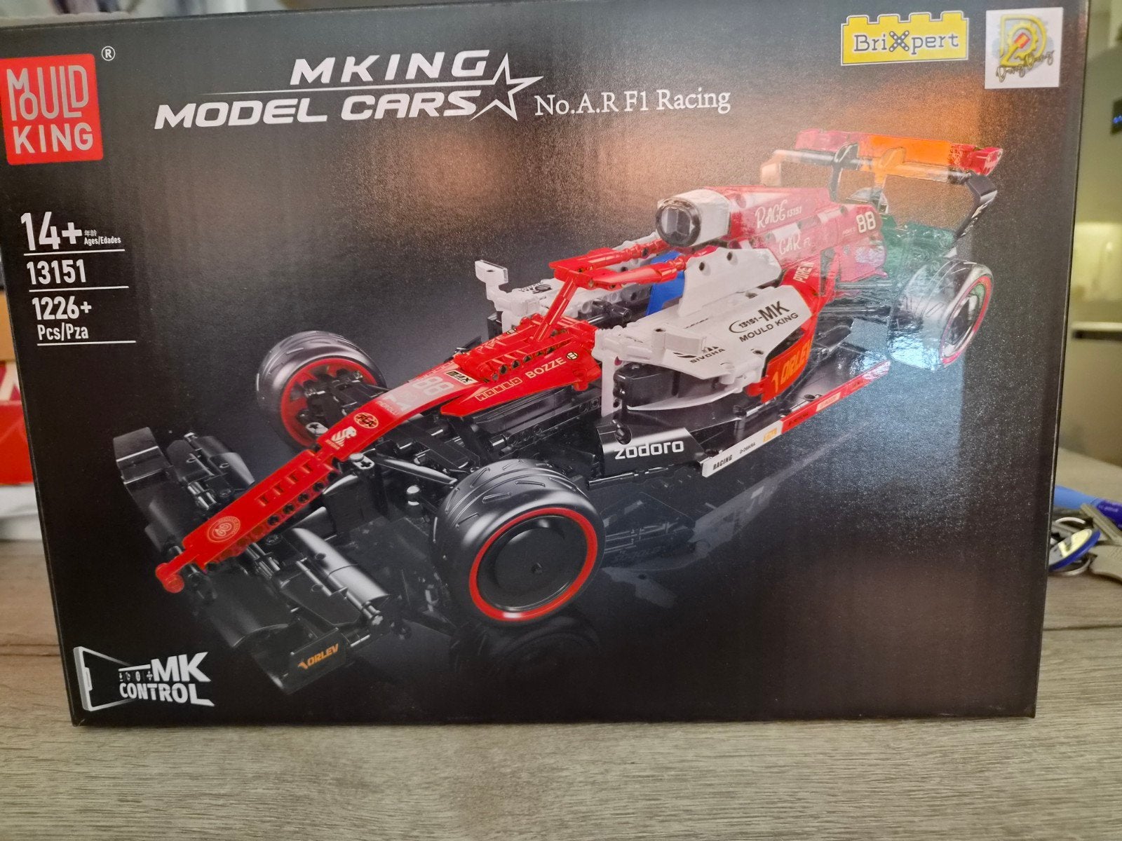 Mould King F1 Racing Auto Bouwpakket - 1226 Stukjes, Hobby en Vrije tijd, Overige merken, Auto, Groter dan 1:32, Ophalen of Verzenden