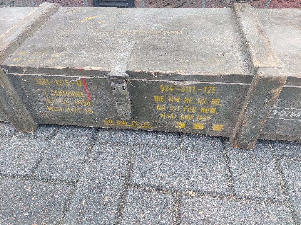 Oud Legerkist in goede staat wegens overcompleet, Ophalen, Minder dan 50 cm, Gebruikt, 50 tot 100 cm