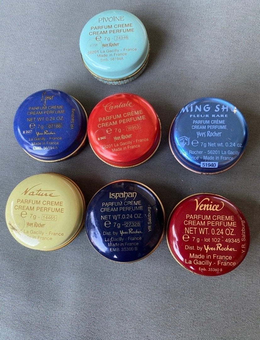 Vintage Yves Rocher Parfum Crème Collectie - 9 stuks, Ophalen of Verzenden, Zo goed als nieuw