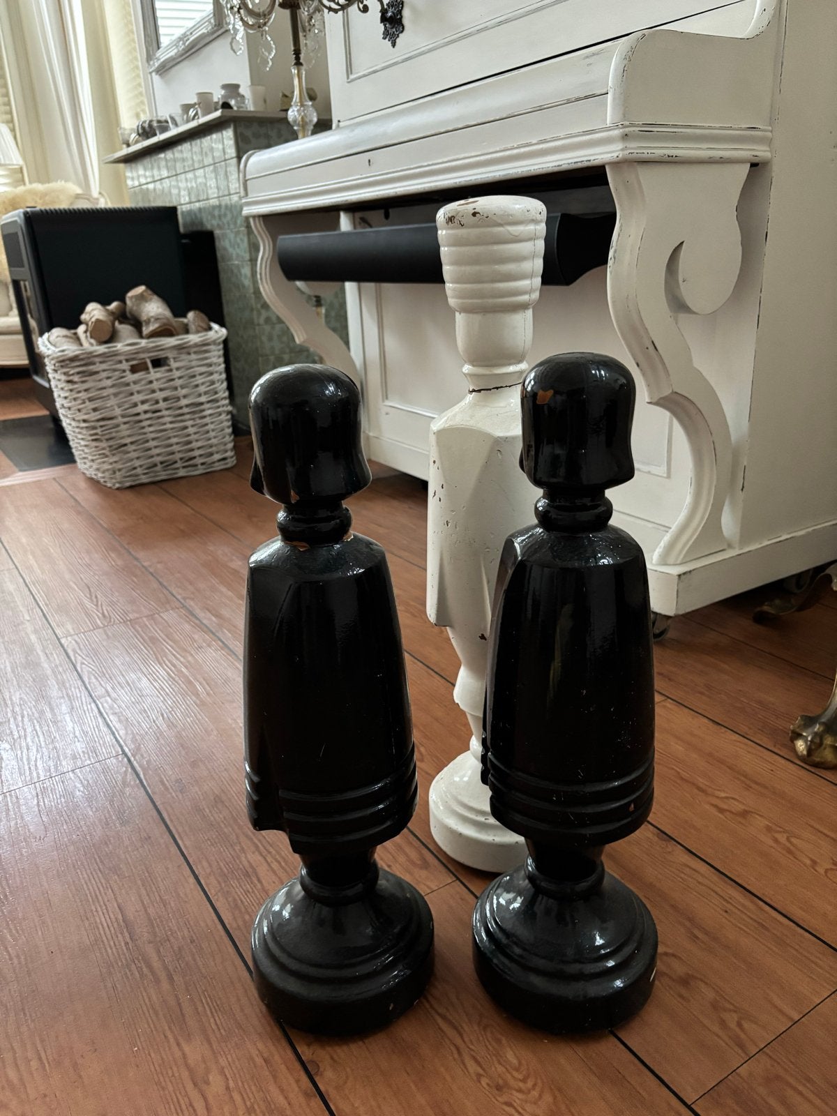 Decoratieve houten schaakstukken - set van 3, Ophalen