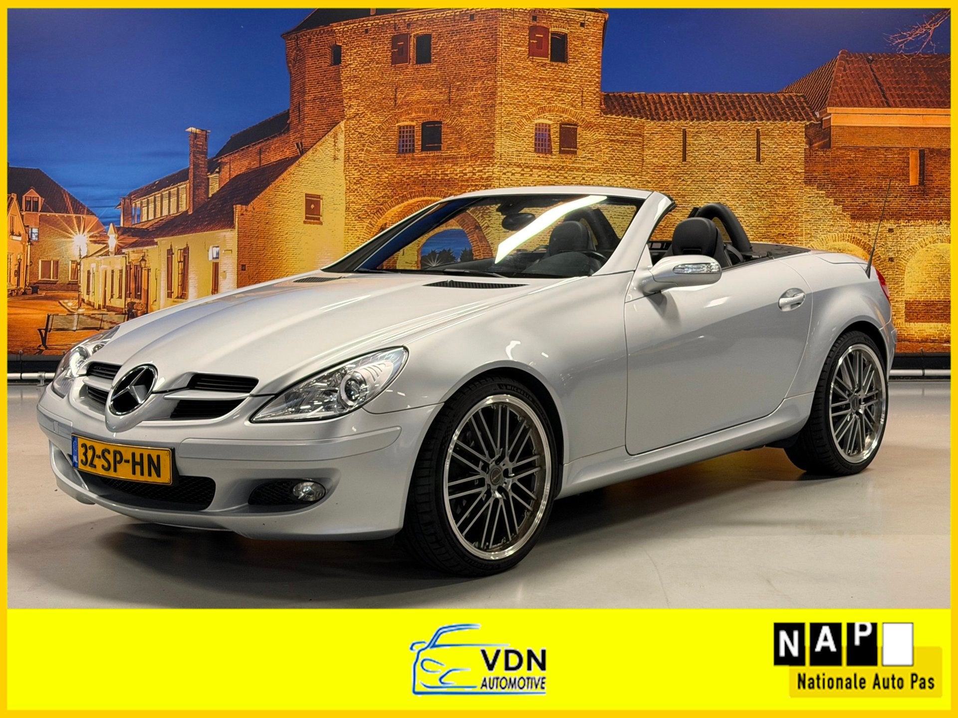 Mercedes-Benz SLK-klasse 200 Kompressor Automaat Leer Airsca, Auto's, Mercedes-Benz, Automaat, Achterwielaandrijving, Gebruikt