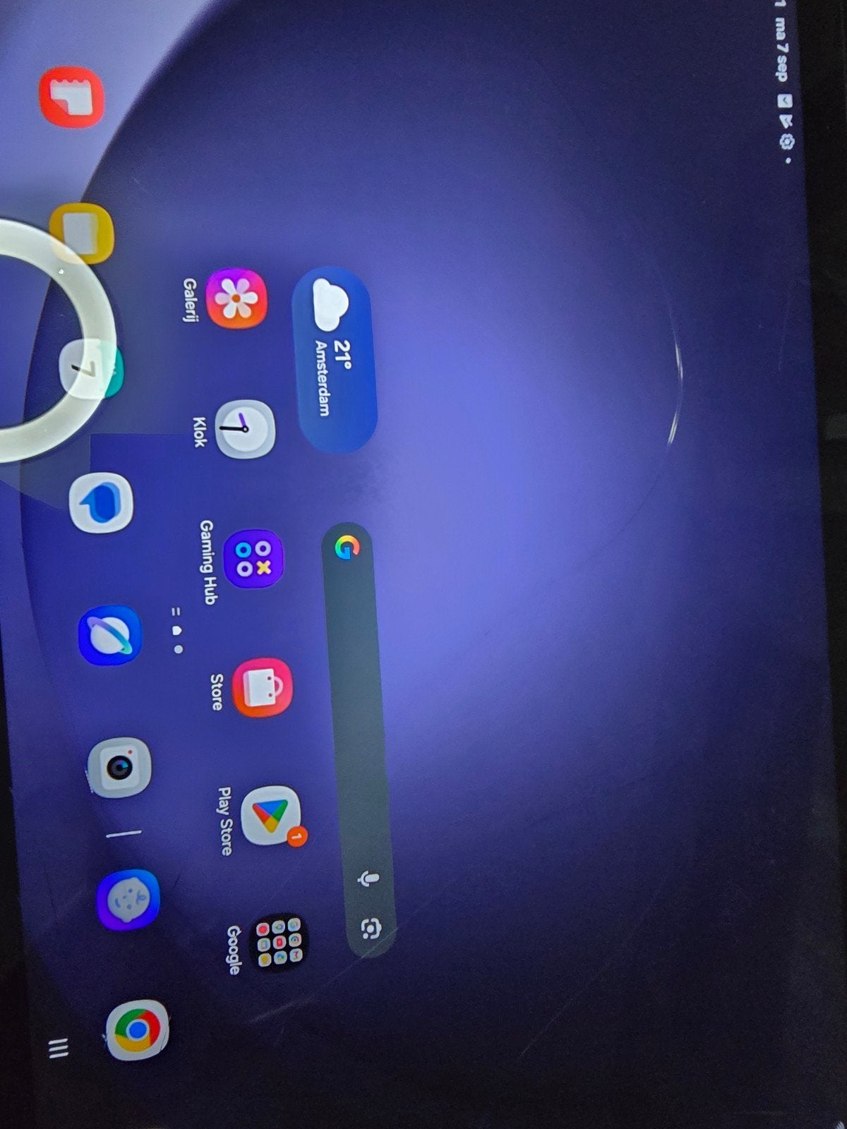 Samsung Galaxy Tab A9 Plus - Scherm gebarsten, werkt goed, Gebruikt, Samsung Galaxy Tab A9+, 128 GB, Wi-Fi