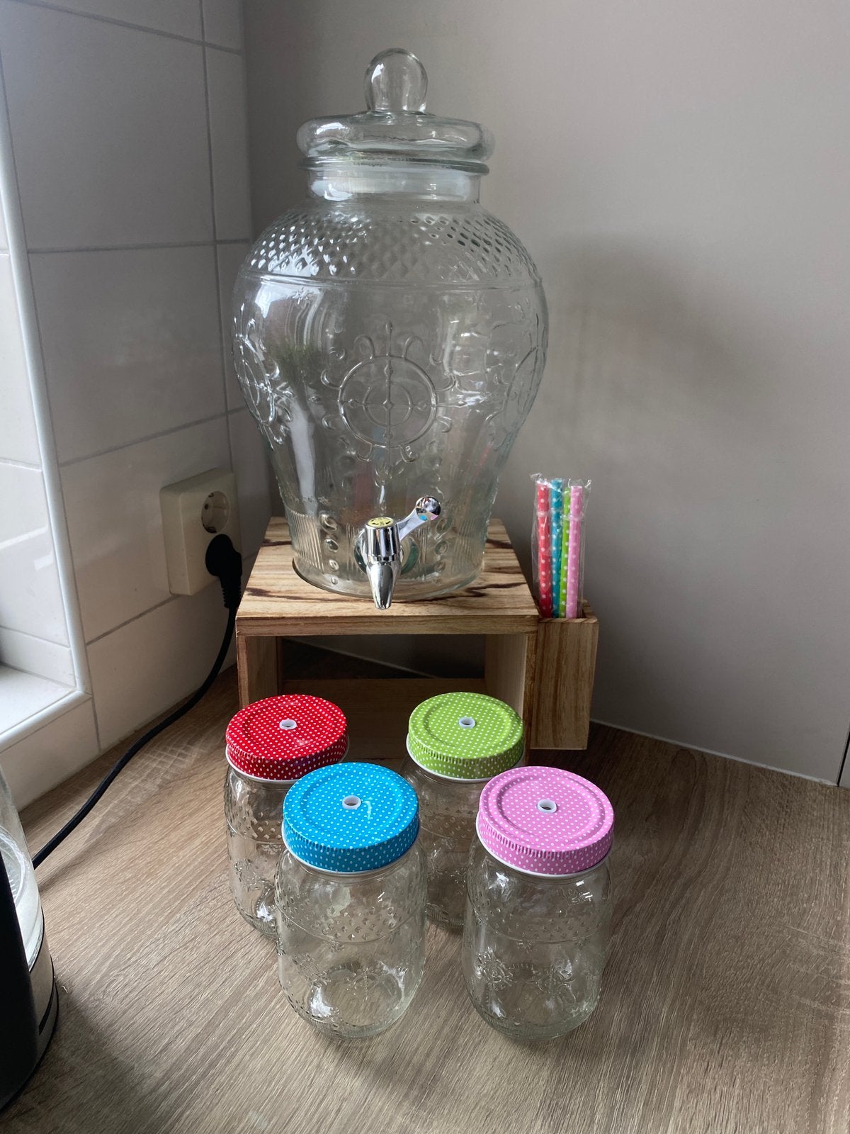 Saptap/sapkan met mason jar, Ophalen of Verzenden, Nieuw