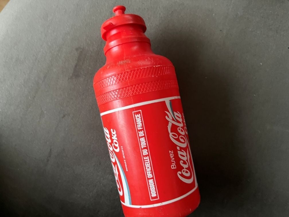Bidon Coca cola - Tour de France, Ophalen of Verzenden, Gebruikt, Gebruiksvoorwerp