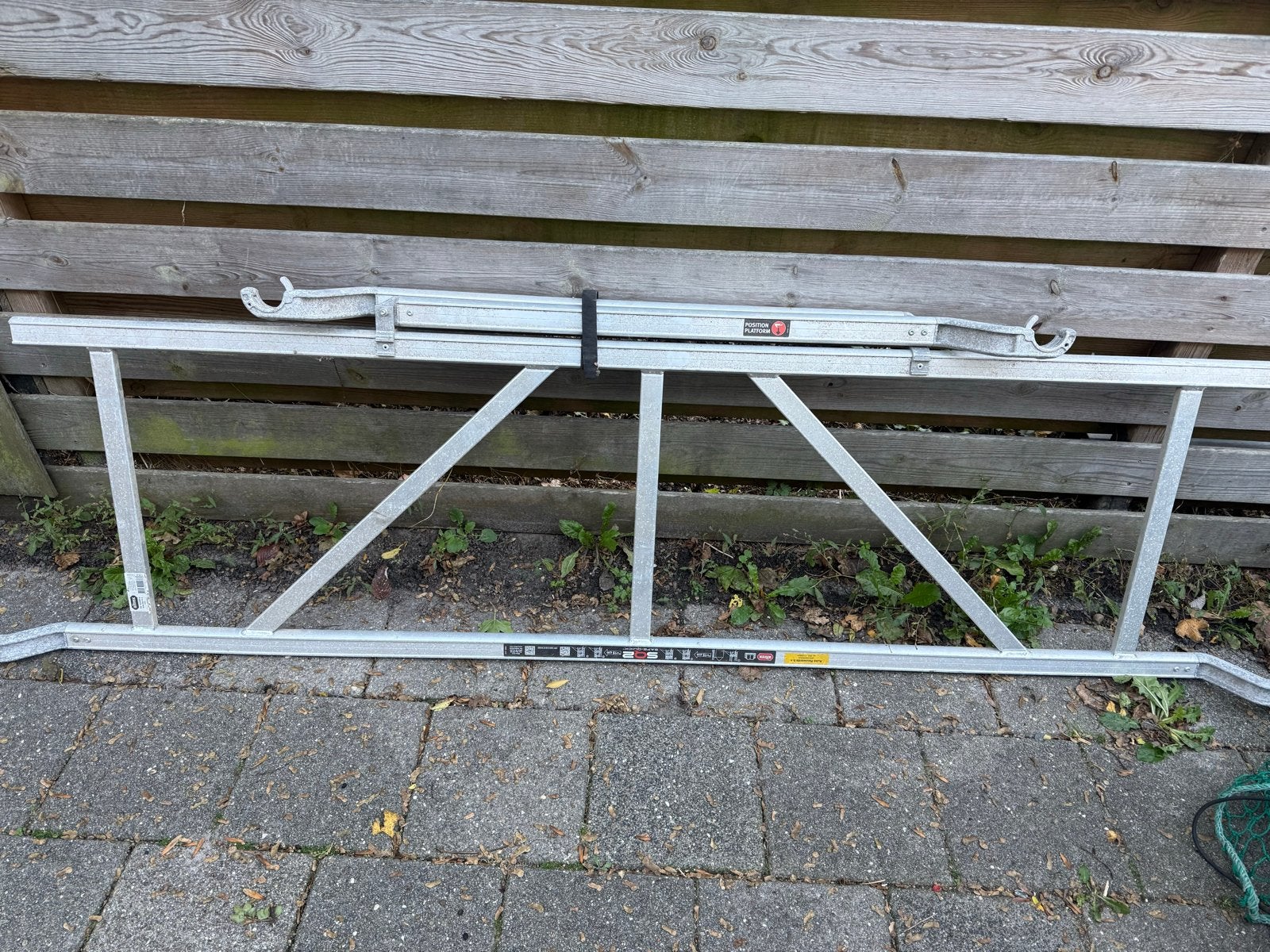 Aluminium leuning ladderdeel -  in goede staat, Ophalen, Gebruikt, Ladder, X