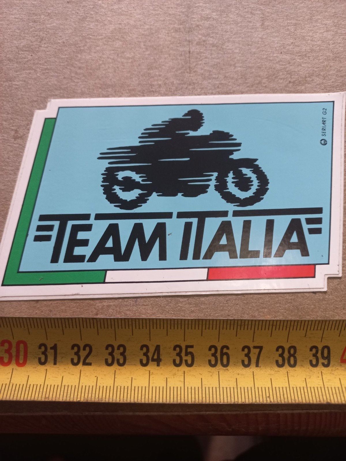 Vintage Team Italia Motor Sticker - Nieuwstaat, Ophalen of Verzenden