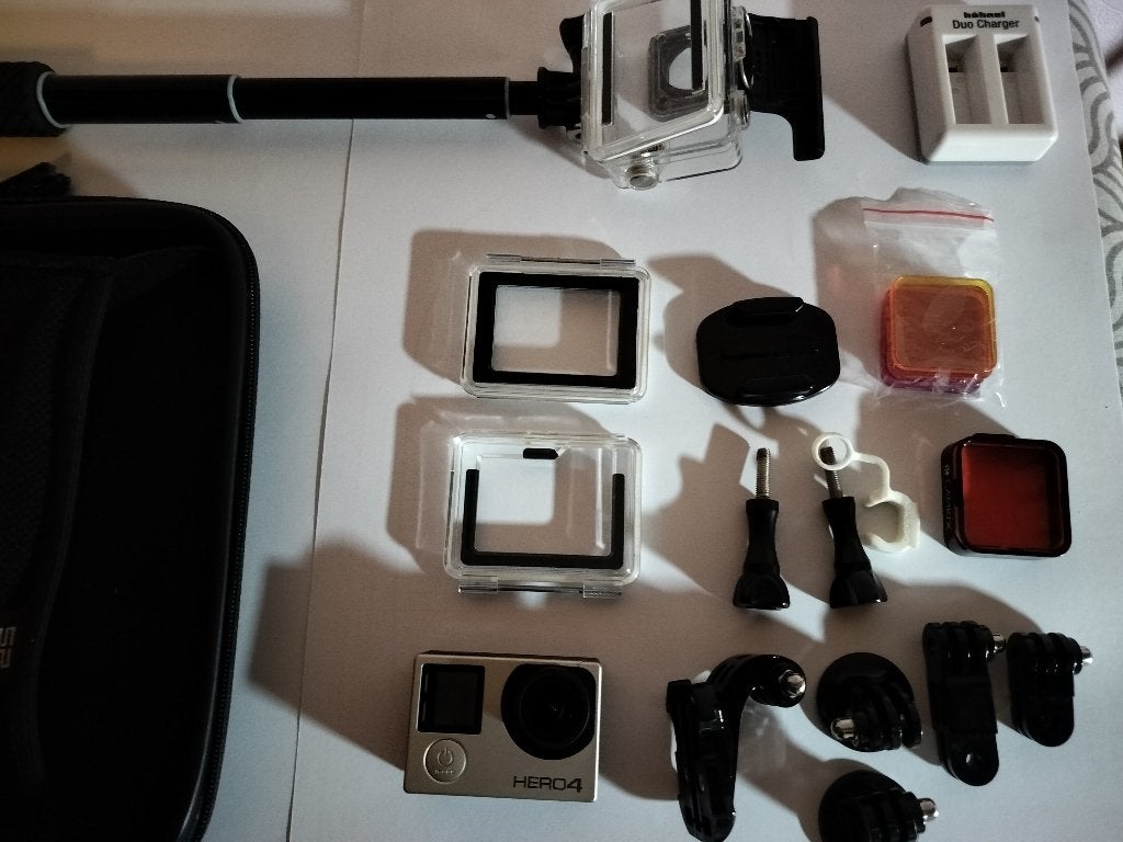 Gopro hero 4 met veel accesoires, Ophalen of Verzenden, Zo goed als nieuw, GoPro