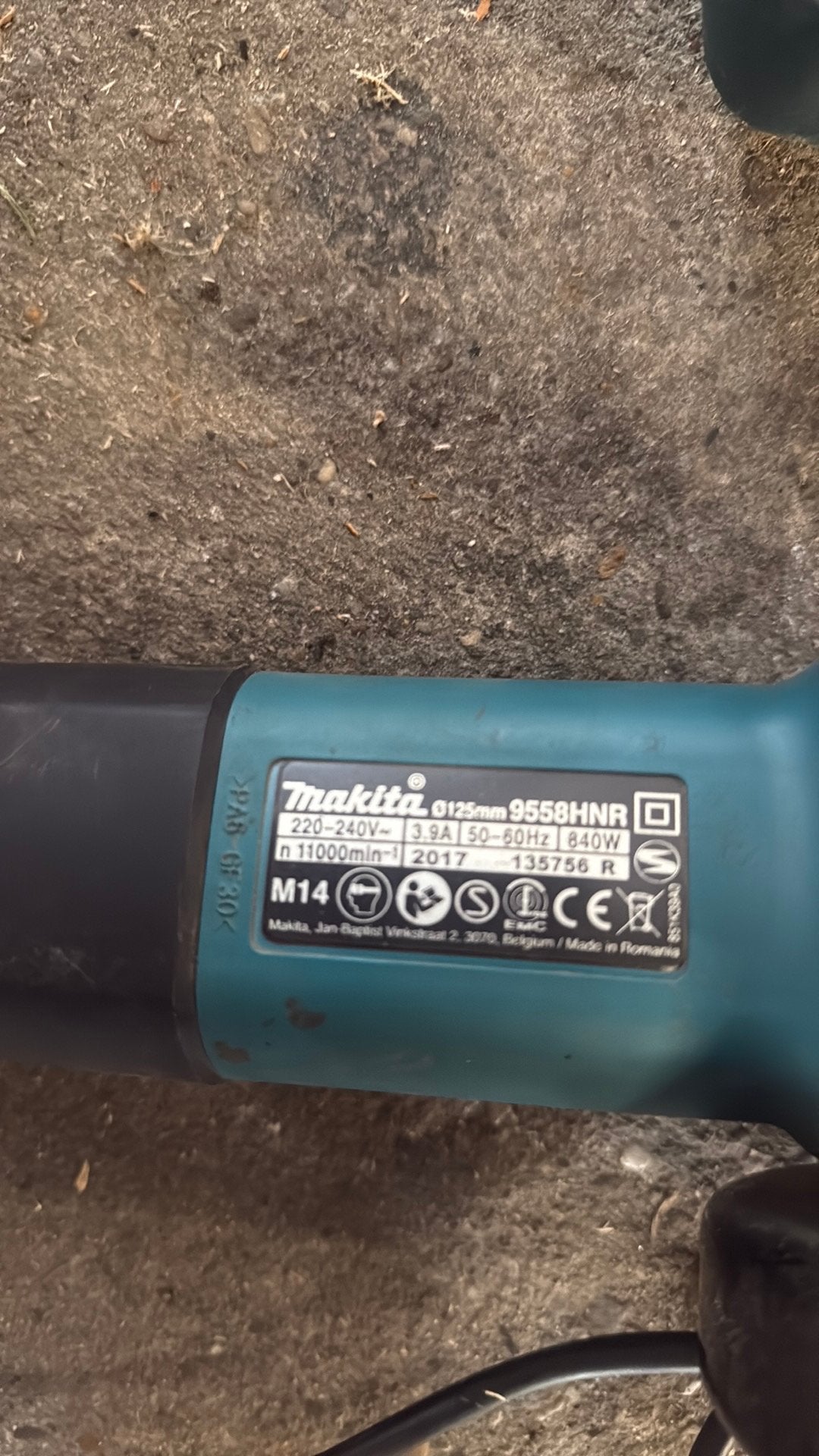 Haakse slijper met snoer, Ophalen, Zo goed als nieuw, Minder dan 700 watt, Haakse handslijpmachine