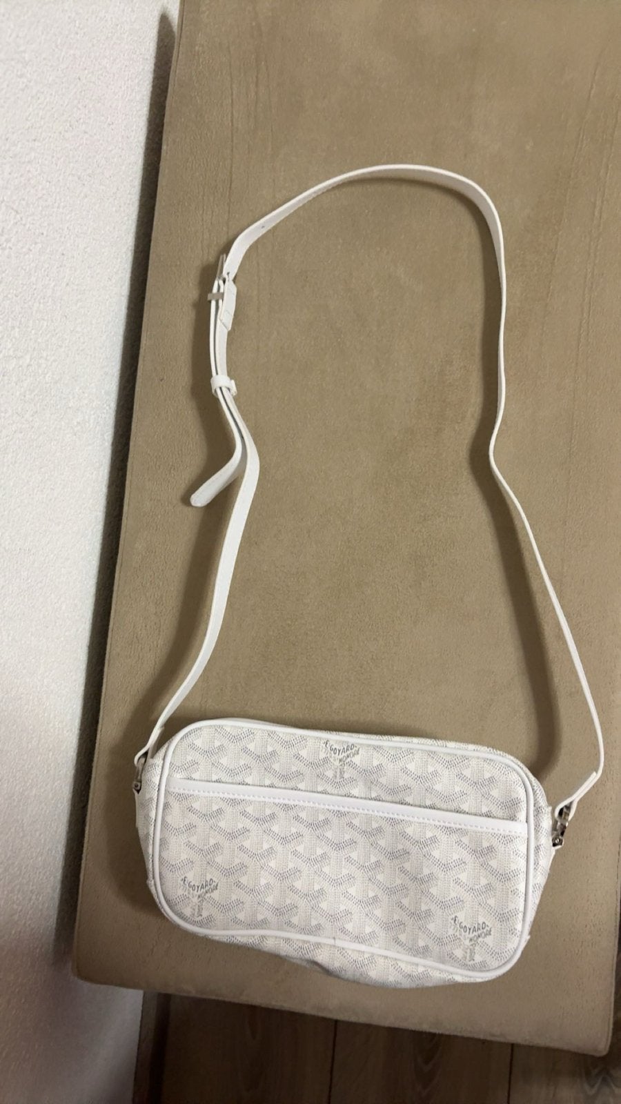 Mooie Goyard Schoudertas - Wit, Ophalen of Verzenden, Nieuw, Wit, Schoudertasje