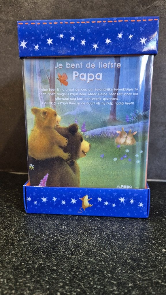 Je bent de liefste Papa, boek en knuffelbeer, nieuw. 8C10, Kinderen en Baby's, Speelgoed | Knuffels en Pluche, Tweedehands verkoop