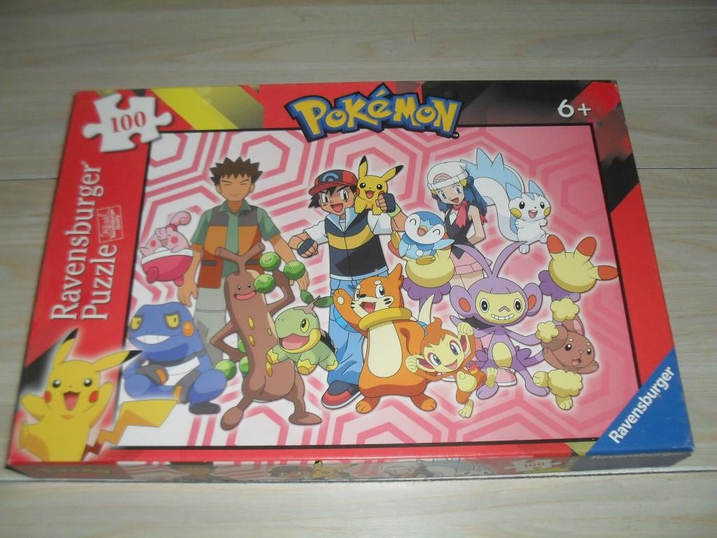 Pokemon puzzle 100 stukken, Ophalen, Minder dan 500 stukjes, Zo goed als nieuw, Legpuzzel