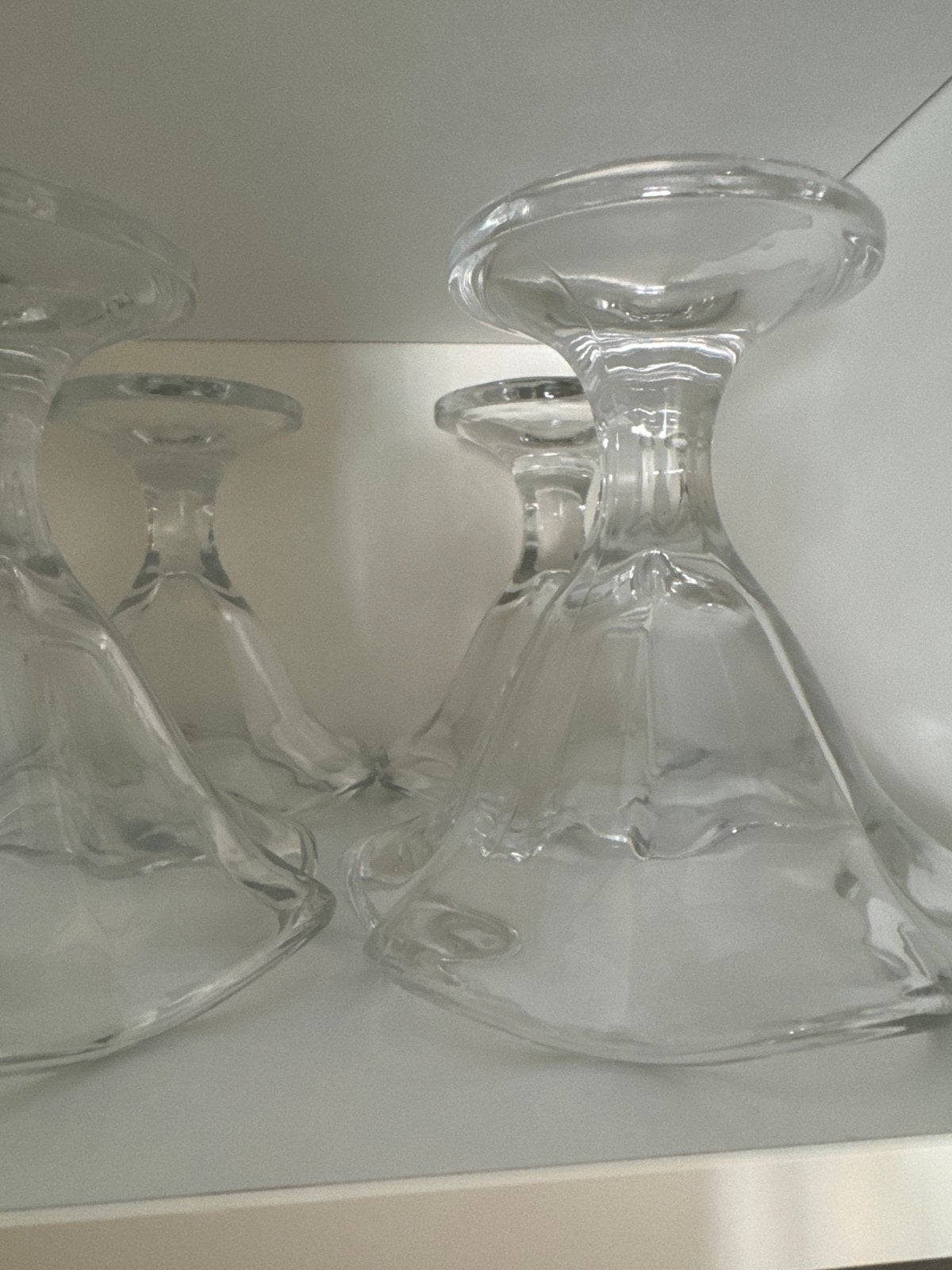 Set van 4 glazen ijscoupes/dessertglazen, Huis en Inrichting, Keuken | Servies, Ophalen, Glas of Glazen, Modern, Glas