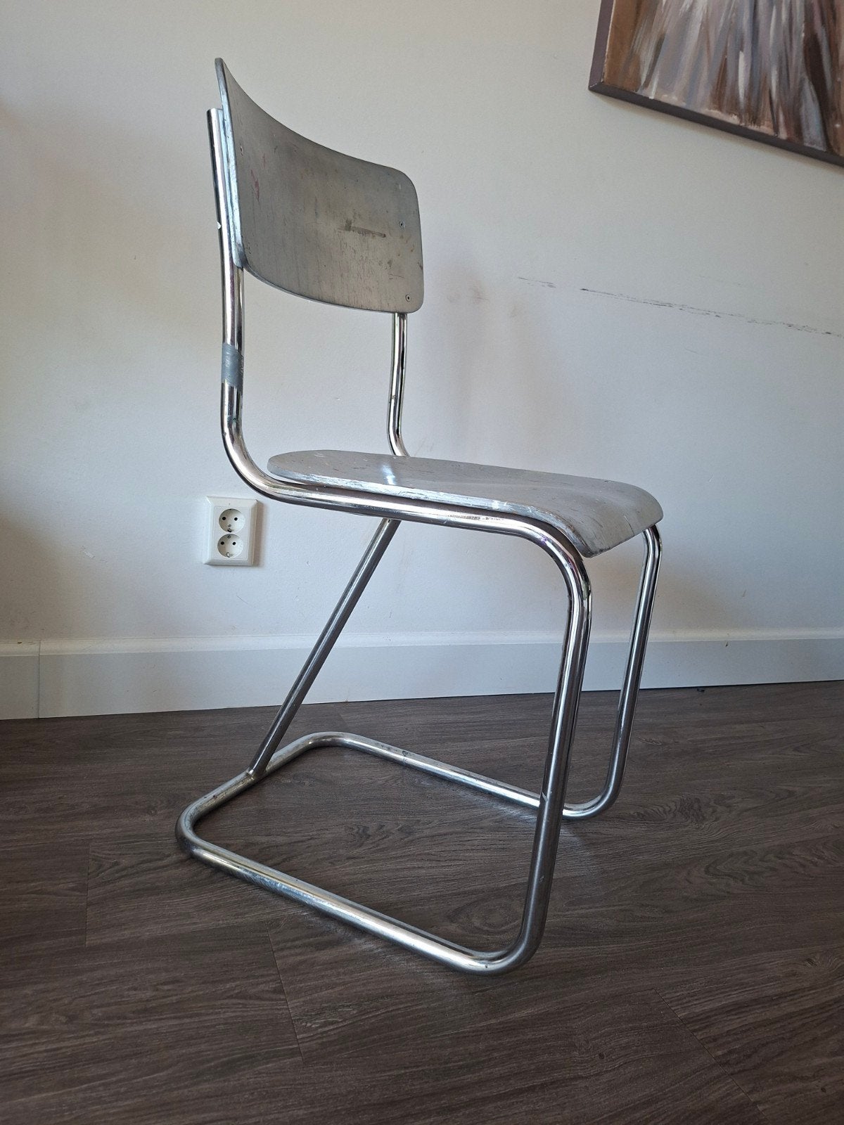 Sledebuizenframe Stoel Thonet Bauhaus klassieker., Ophalen, Gebruikt, Vintage, Industrieel, Retro, Hout