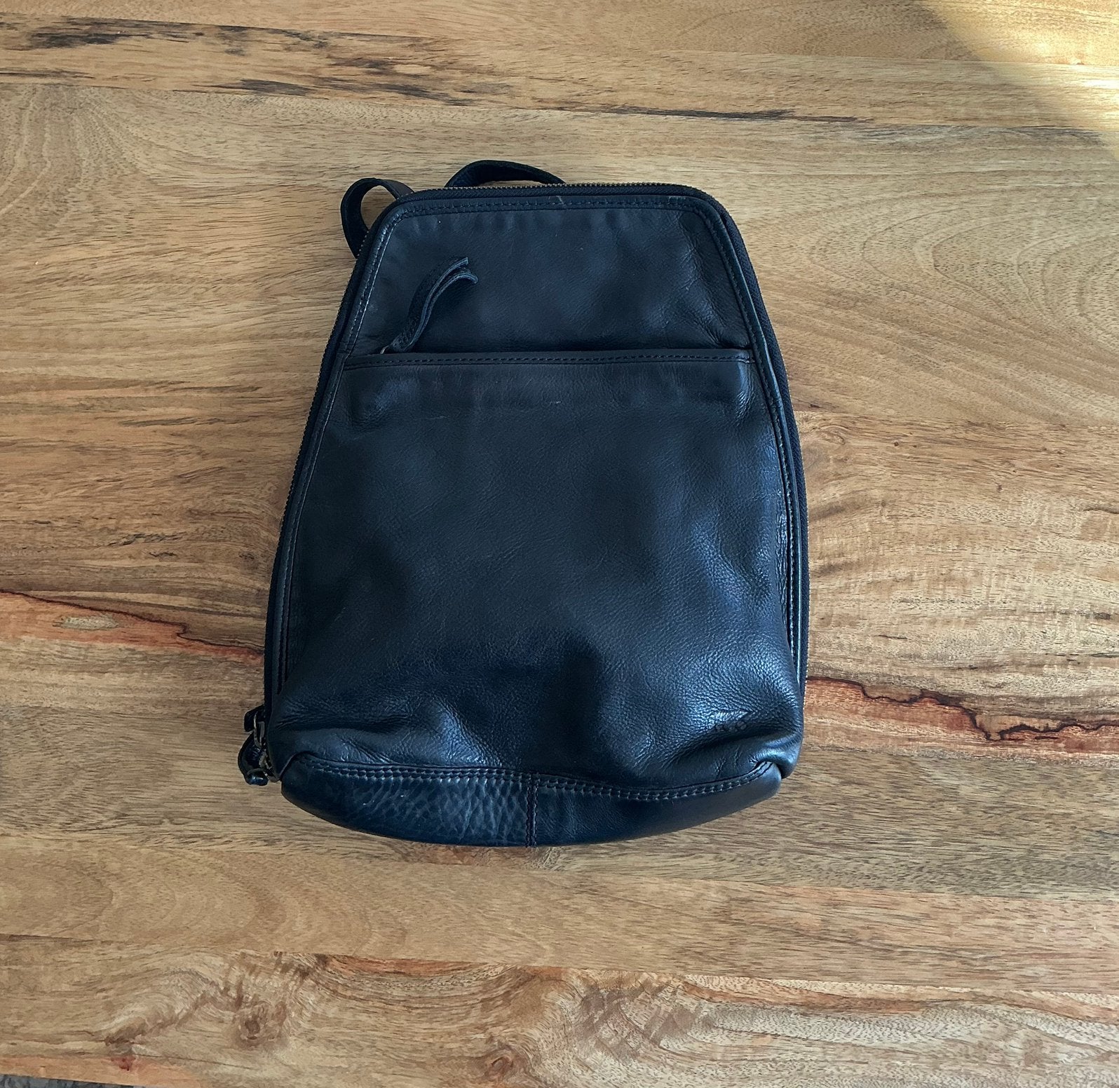 Leren rugzak van het merk Bear, Ophalen of Verzenden, Zo goed als nieuw, Overige merken, 30 tot 45 cm